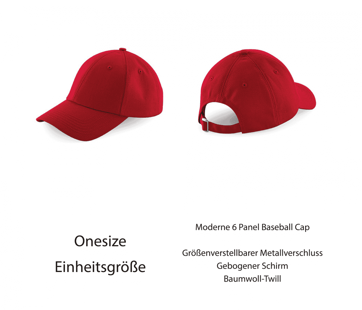BaseCap mit Logo  - Baseball Cap mit Stickerei – Bild 4